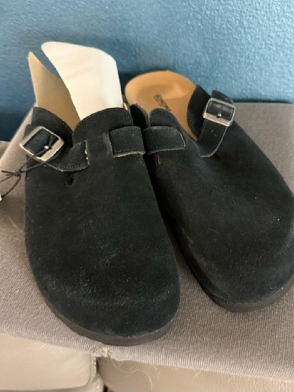 Sonoma Waterford Women's Black Suede Clogs size 9.5 New but No Box